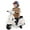 White, variant on Gymax Kids Ride on Motorcycle w/ Training Wheels Headlight Horn 6V Battery Green
