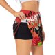 thumbnail image 1 of Balery Sushi Pantalones cortos deportivos para mujer con forro y dos bolsillos, elásticos, para entrenamiento, gimnasio, yoga-Small, 1 of 7