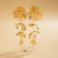 thumbnail image 6 of Flower Dangle Drop Earrings Long Dangle Earrings for Women Flower Dangle Earrings Statement Earrings Long Tassel Earrings Chunky Gold Statement Jewelry, 6 of 8