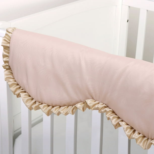 American Baby Company 1 Pack Heavenly Soft Narrow Reversible Crib Rail Cover For Long Rail Gray White For Rails Measuring Up To 4 Folded Walmart Com Walmart Com