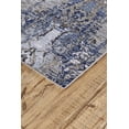 thumbnail image 3 of HomeRoots 511883 10 x 14 ft. Blue Gray & Taupe Abstract Stain Resistant Rectangle Area Rug, 3 of 5