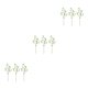 thumbnail image 4 of Inteprter 3x Tallos Verdes Falsos Púrpuras De Bajo Mantenimiento Para Decoración Del Hogar Fácil De Limpiar Ecológico Verde Elegante Type1 NO1, 4 of 6