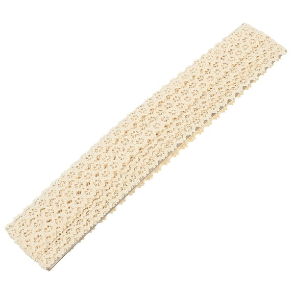 FUTUREORYY decorative lace Lace Trim Beige Cotton DIY Accessory for present Packaging 1Pack