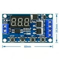 thumbnail image 4 of 2Pcs DC12-24V Dual MOS Digital Time Delay Relay Trigger Cycle Delay Switch Circuit Board Timing Control Module, 4 of 8