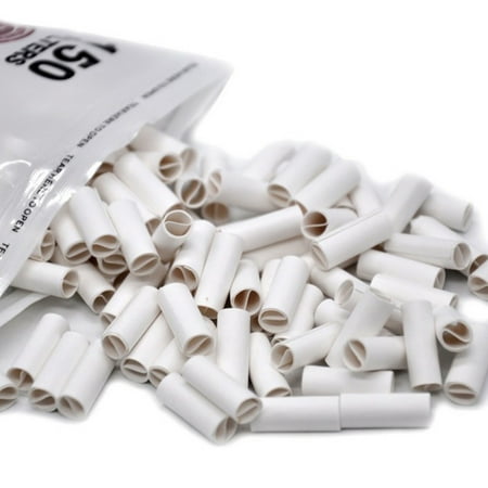 150Pcs 6MM Natural Unrefined Pre-rolled Tips Cigarette Filter Rolling Paper For Hand Rolled