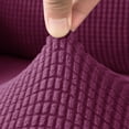 thumbnail image 4 of 2pcs Stretch Sofa Armrest Covers With Twist Pins, Spandex Jacquard Arm Covers For Chair Couch Sofa Non-slip Armchair Sofa Slipcover, Washable-purple, 4 of 8