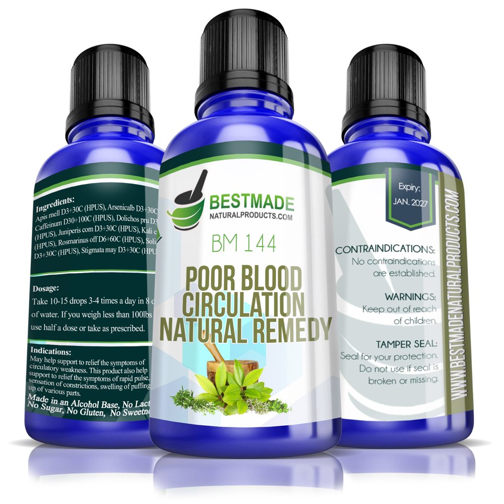 Bestmade Natural Products Poor Blood Circulation Natural Remedy, Easy