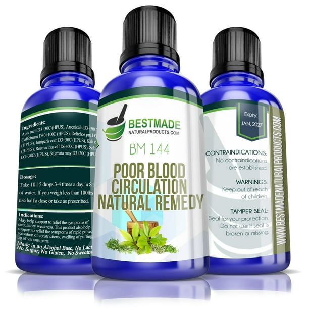 Bestmade Natural Products BM 144 Poor Blood Circulation Natural Remedy Easy to Take Natural
