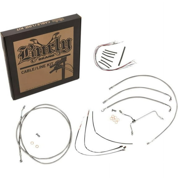Burly Brand B30-1161 Handlebar Cable/Line Install Kit - Stainless Steel