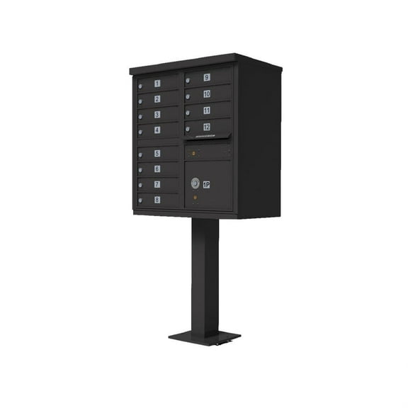 1570 12 Door Cluster Box Unit (CBU) , Bronze