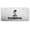Brushed Chrome, variant on Ford Cobra Laser Etched Logo License Plate (Black)