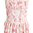 thumbnail image 7 of IBTOM CASTLE Tween Girls Midi Corset Dress for Middle School Dance Party Summer Vacation Sundresses Holiday Junior Dresses 15-16 Years Pink Floral, 7 of 7