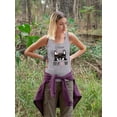 thumbnail image 2 of Caturday Love Meow Racerback Tank Women -Image by Shutterstock, Female Medium, 2 of 4