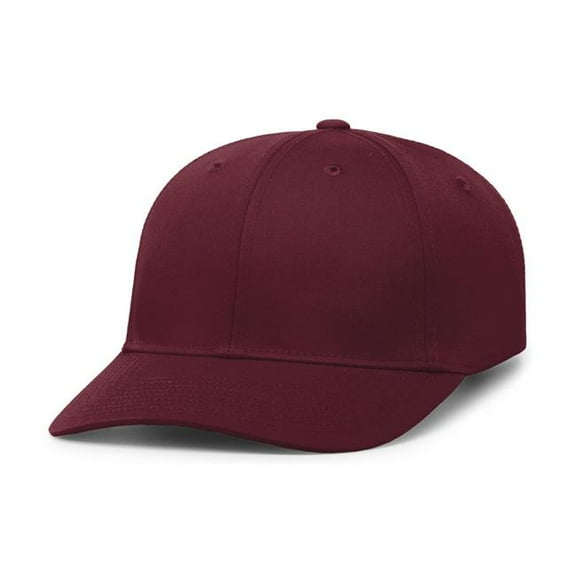 Pacific Headwear P208.045.OS Hybrid Snapback Dad Cap, Maroon - One Size