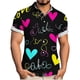 thumbnail image 1 of Ceisia Fashion Unisex Men Women Casual Short Sleeve Printed Turndown Collar Button Gift Shirt, 1 of 6