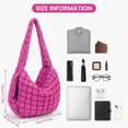 thumbnail image 3 of Lohol Quilted Tote Bag for Women - Large Lightweight Puffer Shoulder Bag & Hobo Carryall, 3 of 7