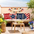 thumbnail image 6 of 4th of July Throw Pillow Covers 18x18 Set of 4 Patriotic Pillow Covers American Flag Day Pillow Covers Memorial Day Independence Day Cushion Covers for Home Outdoor Sofa Couch Decorations (18 inch), 6 of 6
