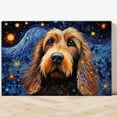thumbnail image 4 of Petit Basset Griffon Vendeen Dog Canvas Van Gogh Starry Night Wall Art Gifts Canvas Wall Art Frame Music Artist Customized Canvas Framed Photo Art Work For The Bedroom(Gifts For Dog Lover ), 4 of 6