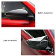 thumbnail image 3 of Cubierta de espejo retrovisor para MG 6 MG6 2017-2020, accesorios decorativos laterales para coche, negro brillante, 3 of 5