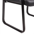 thumbnail image 3 of Boss Office Products Chaise d'Invité en Cuir avec Base à Patins Noir, 3 of 3