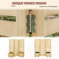 thumbnail image 3 of EAGLE PEAK Tri Fold Outdoor Cedar Privacy Screen with 2 Raised Garden Beds, 3 Hinged Panels for Patio, Deck, Backyard, Freestanding Privacy Panel with Planter Boxes,61.3''L x 19.7''W x 66.5''H,Natural, 3 of 7