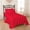 Red, variant on 4 Piece Cot Sheets Set 33" x 75" with 10 Inch Deep 100% Egyptian Cotton 400 Thread Count Cot Bed Sheets for Narrow Twin, Camp Bunk, Includes 1 Fitted , 1 Flat & 2 Pillowcases – Red Solid