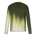 thumbnail image 5 of RYRJJ Mens Long Sleeve T-Shirts Casual Gradient Color Loose Pullover Graphic Tee Shirts Spring Fall Fashion Athletic Sweatshirts(Army Green,XL), 5 of 5