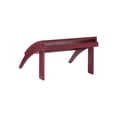 thumbnail image 4 of Linon Ottoman d'Extérieur Adirondack Robuste en Bois d'Acacia Massif, Teinture Rouge, 4 of 15