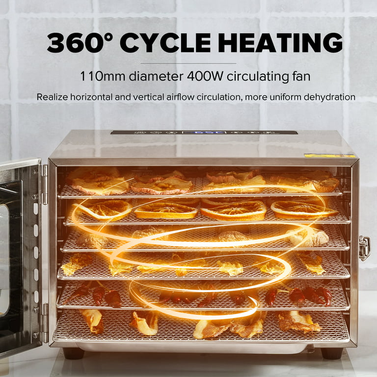 Kwasyo Food Dehydrator, 12 Layers Commercial Stainless Steel Fruit  Dehydrator, 1000W