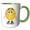 Green/White, variant on 3drose, Smiling Emoticon Cartoon Character, 11oz Mug