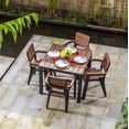 thumbnail image 3 of Juego De Comedor Tipo Madera Exterior Marca Mq MQ  563-TAB, 3 of 5