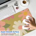 thumbnail image 4 of Green Groovy Flowers Gaming Mouse Pad - Large 31.5x11.8 inch with Non-Slip Rubber Base - Enhances Gaming & Adds Charm to Any Office Desk, 4 of 7