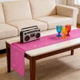 thumbnail image 4 of Pink Glitter Sequin Table Runner 12 x 70 Inch, Sparkly Nightclub Party Decor for Bachelorette, 70s Theme, Weddings and Dining Table, 4 of 6