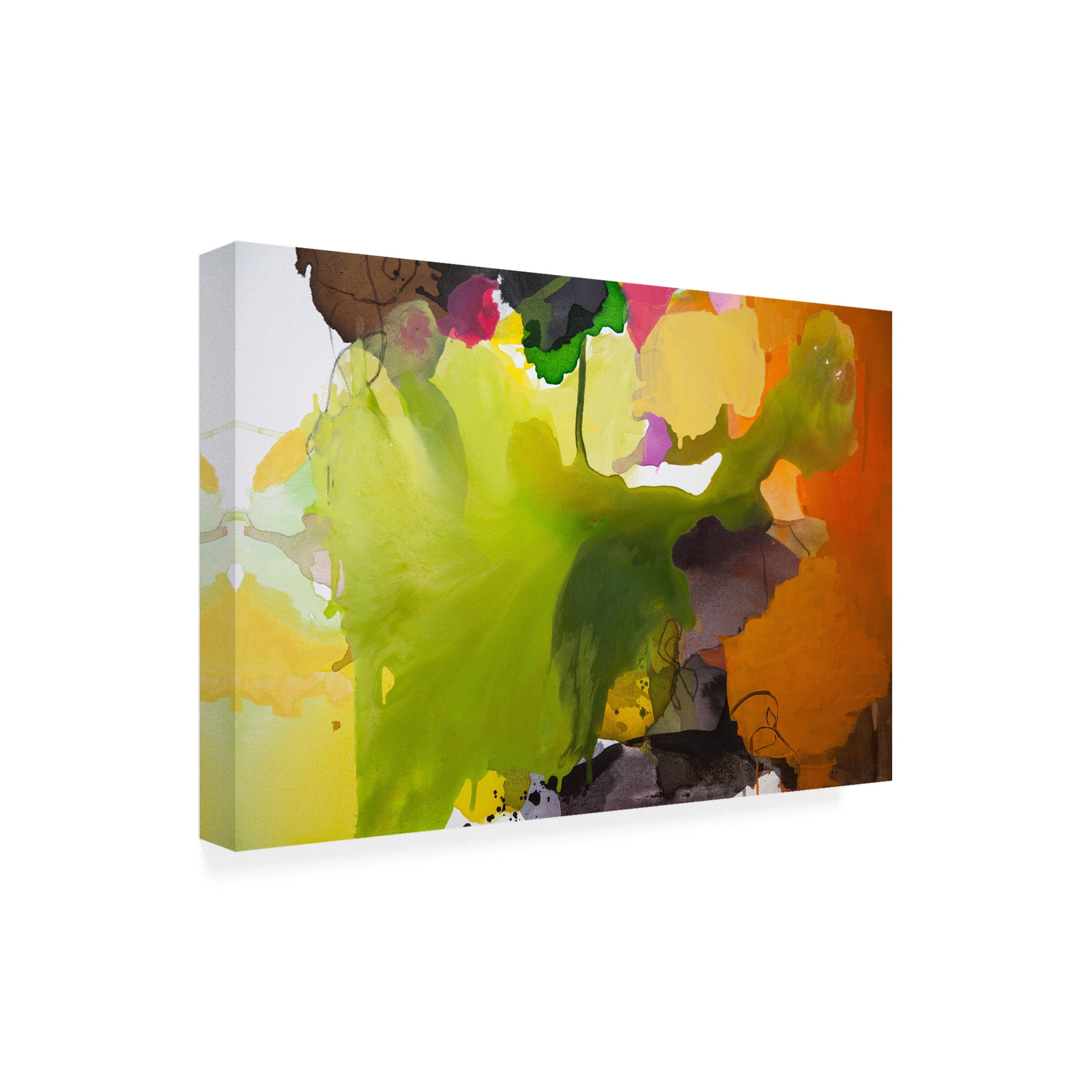 Trademark Fine Art 'Leaf' Canvas Art by Lina Alatta
