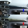 thumbnail image 2 of TINKI ABS Pine Wood Grain Car Center Console Dashboard Cover Panel for Mercedes Benz C Class W204 2010-2013 Left Hand Drive Accessories, Carbon Fiber Look, 2 of 15