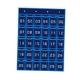 thumbnail image 3 of Classroom Pocket Chart Multipurpose Wall Door Mount Hanging Classroom Hanging Blue 30 Pockets, 3 of 9