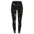 thumbnail image 4 of Clearance!FUNUONY Leggings with Pockets for Women's Sequin Printed Fashionable Slimming Bottom Pants Thermal Leggings for Women Workout Leggings for Women Yoga Pants Women Black M, 4 of 4
