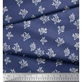 thumbnail image 3 of Soimoi Blue Cotton Cambric Fabric Coral Ocean Fabric Prints By Yard 42 Inch Wide, 3 of 3