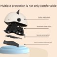 thumbnail image 3 of Casco de coche eléctrico para hombres y mujeres, medio casco a prueba de viento para protección solar de verano, casco de seguridad para coche con batería portátil, 3 of 5