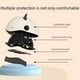 thumbnail image 4 of Casco de coche eléctrico para hombres y mujeres, medio casco a prueba de viento para protección solar de verano, casco de seguridad para coche con batería portátil, 4 of 5