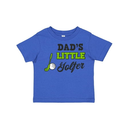 

Inktastic Dads Little Golfer with Golf Club and Ball Gift Toddler Boy or Toddler Girl T-Shirt