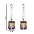 thumbnail image 3 of Sterling Silver with Natural Ametrine Dangle Earrings, 3 of 3