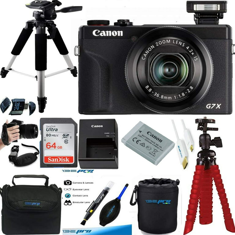Canon G7 X Mark III 20.1-Megapixel Digital Camera - Black - Deal-expo Accessories Bundle (International - Walmart.com