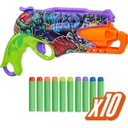 Teenage Mutant Ninja Turtles Blaster, 10 Elite Darts, Toy Foam Blasters, Ages 8 and Up