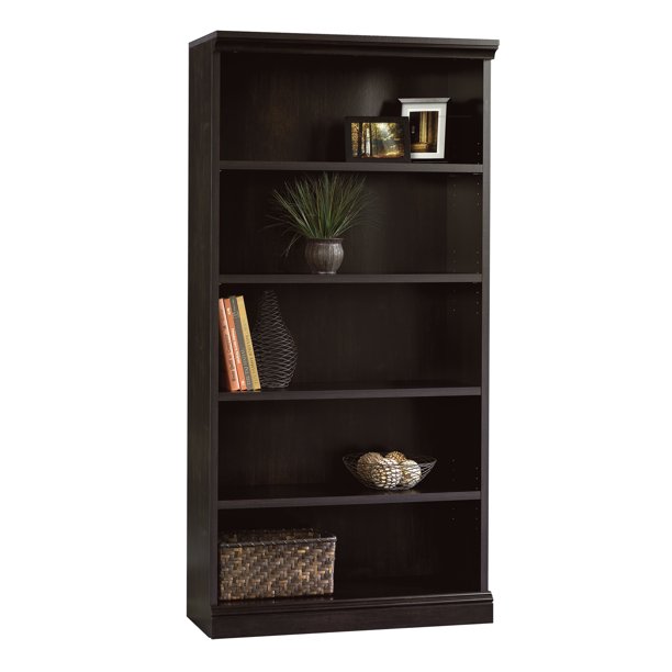Sauder Select Library Bookcase, Estate Black Finish