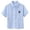 Blue, variant on Odeerbi Toddler Girls Cotton Dress Shirt Flower Embroidered Short Sleeve School Uniform Shirts with Pocket