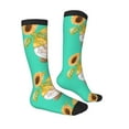 thumbnail image 3 of Fotbe Sunflower Gnomes5 print Women's Men's Novelty Crew Socks Cotton Socks Knee High Socks for Walking,Running,Nurses,Pregnancy, 3 of 9