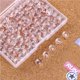 thumbnail image 2 of Injueey 100 uds, pasador transparente de oro rosa, pasador de bola transparente fino, pasador fijo duradero con alta para papel de cartulina, 2 of 6