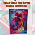 thumbnail image 2 of Trolls World Tour Glitter Sparkle Activity Set, Includes 25 Sheets 1 Sticker 3 Markers 1 Pen DIY Arts Craft Kids Christmas Birthday Party Gift Stocking Stuffer w/ Bonus Snoep in Beperkte Oplage, 2 of 7