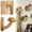 Type D, variant on Hilingoto Wooden Mushroom-Shaped No-Drill Hooks,Hook Up Wood Wall Hook Multifunction Rack Hooks for Clothes Hats Bathroom Door Hanger Decorative Hook Storage Organizer